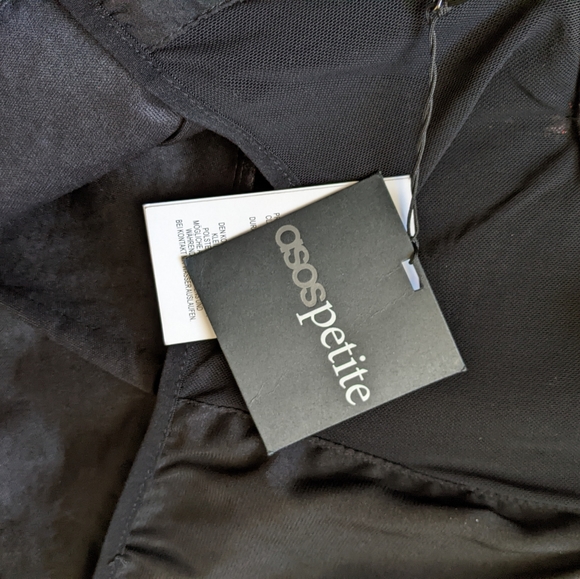 ASOS Petite Strapless Jaquard Mini Dress - Picture 4 of 5